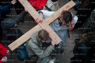 Wielki Piatek. Misterium Meki Panskiej na ulicach Gdanska.
29.03.2013
fot....