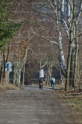 Gdansk. Oliwa, Trojmiejski Park Krajobrazowy. Sciezka...