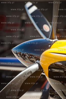 Gdynia. Lotnisko Kosakowo. Konferencja prasowa poprzedzajaca...