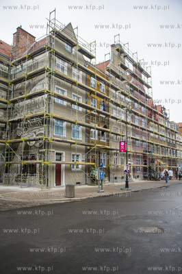 Gdansk. Spotkanie z dziennikarzami, prezentujace postep...