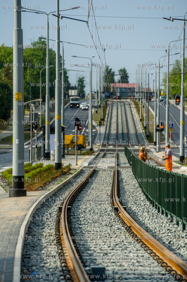 Gdansk. Ostatnie dni budowy linii tramwajowej na Morene....