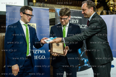 Gdansk. Dwor Artusa. Uroczystosc wreczenia Nagrody...