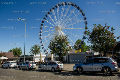 Gdynia. Pierwszy dzień funkcjonowania koła widokowego...