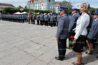 Sopot - molo. Uroczyste obchody Swieta Policji, podczas...