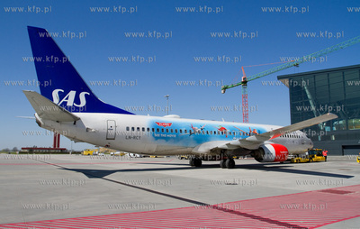 Boeing 737 Skandynawskich linii lotniczych SAS w specjalnym...