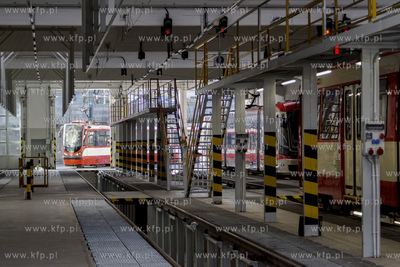 Zajezdnia Wrzeszcz. Nz. tramwaj d wag n8c 07.02.2020...