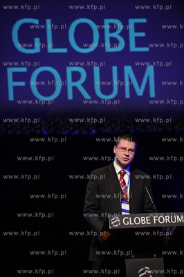 Gdansk, GLOBE FORUM 2009. Nz premier Lotwy -  Waldis...