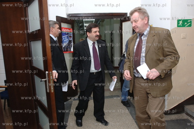 Konferencja prasowa w siedzibie Solidarnosci w Gdanksu...