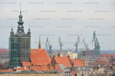 Panorma Gdanska z wiezy Wieziennej Zespolu Przedbramia...