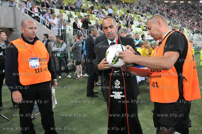 Gdansk. Stadion pilkarski PGE Arena. Mecz towarzyski...