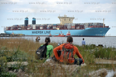 Najwiekszy kontenerowiec swiata Maersk Mc-Kinney Moller...