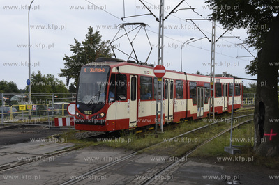 Gdańsk Stogi. Tramwaj na ul. Wosia Budzysza. 25.08.2018...
