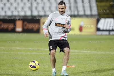 Gdansk. Stadion przy ul. Traugutta. Trening reprezentacji...