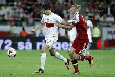 Gdansk. PGE Arena. Mecz towarzyski Polska- Dania. Nz....