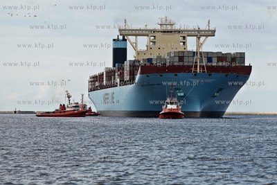 Najwiekszy kontenerowiec swiata Maersk Mc-Kinney Moller...