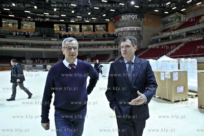 Minister Sportu Marek Biernat w towarzystwie Prezydenta...