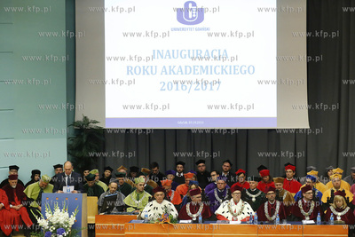 Aula wydziału Prawa i Administracji Uniwersytetu Gdańskiego....