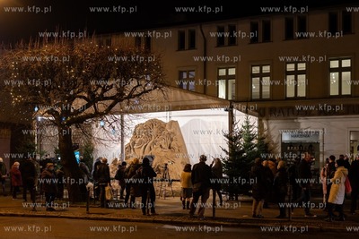 Wigilia Oliwska i prezentacja piaskowej szopki. 18.12.2020...