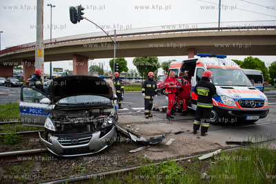 Gdansk. Skrzyzowanie ulic Siennickiej oraz Dlugie Ogrody....