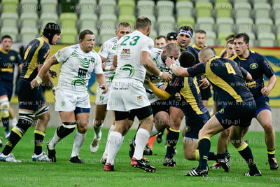 Gdansk. PGE Arena. Mecz ekstraklasy rugby. Derby trojmiasta...