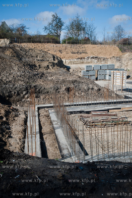 Gdansk. Uroczystosc wmurowania kamienia wegielnego...