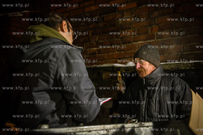 Gdansk. Prowadzone na terenie miasta liczenie osob...