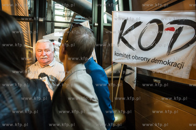 Gdansk. Europejskie Centrum Solidarnosci. Spotkanie...