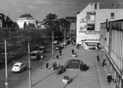 Gdansk ul. Waly Jagiellonskie widzina ze szczytu Bramy...