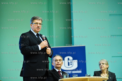 Wizyta prezydenta Bronislawa Komorowskiego w Gdansku....