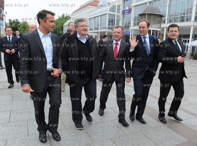 Sopot. Prezydent Bronislaw Komorowski uczestniczyl...