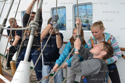 Dzien na Darze Mlodziezy ze studentami Akademii Morskiej...