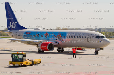 Boeing 737 Skandynawskich linii lotniczych SAS w specjalnym...