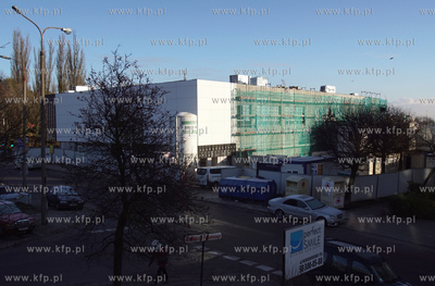 Gdańsk. Suchanino. Budowa nowego centrum handlowego...
