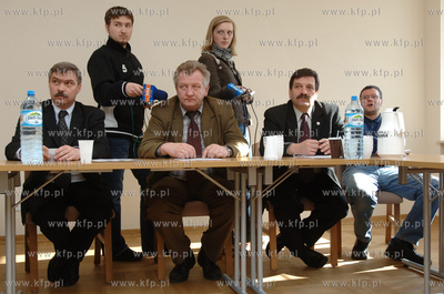 Konferencja prasowa w siedzibie Solidarnosci w Gdanksu...