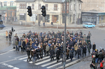 Realizacja filmu Czarny Czwartek na rogu ul. 10 Lutego...