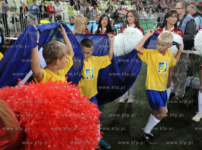 Gdansk. Stadion pilkarski PGE Arena. Mecz towarzyski...