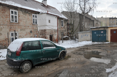 Gdansk Wrzeszcz. Podworko na ul. Brzozowej. 17.01.2012...