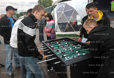 Mecz Niemcy - Grecja w gdanskiej strefie kibica, Ci...