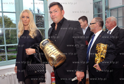 Urodziny Lecha Walesy w Palacu Opatow w Gdansku Oliwie....