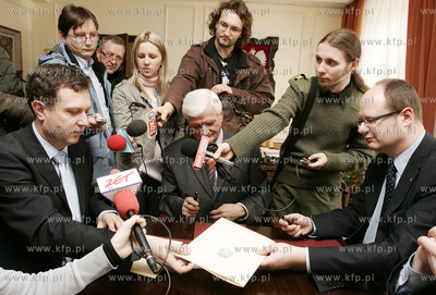 Gdansk. Urzad Marszalkowski. Spotkanie Marszalka Wojewodztwa...