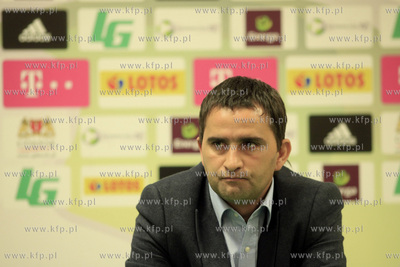 Gdansk. PGE Arena. Konferencja Tomasz Kafarskiego (...