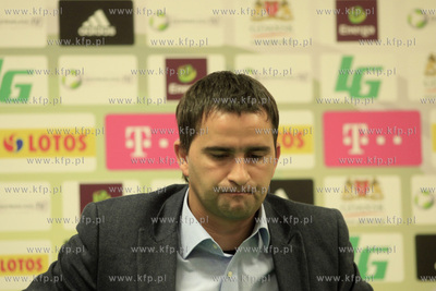 Gdansk. PGE Arena. Konferencja Tomasz Kafarskiego (...