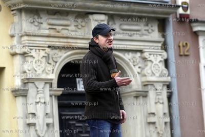 Gdansk. Ul. Dlugi Targ. Happening Pierwszy Zjazd Hamletów...