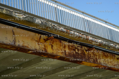 Gdańsk, Suchanino. Kładka dla pieszych nad ul. Powstańców...