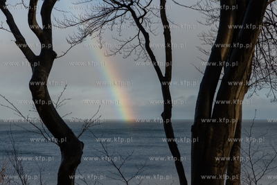 Tęcza w Gdyni Orłowie. 5.02.2022 / fot. Anna Rezulak...