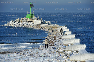 Gdansk Gorki Zachodnie. Ujscie Wisly Smialej 24.01.2010fot....