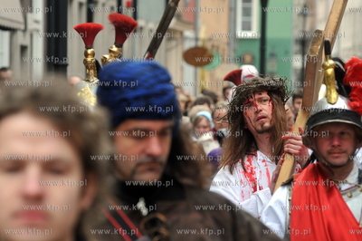 Wielki Piatek. Misterium Meki Panskiej na ulicach Gdanska...