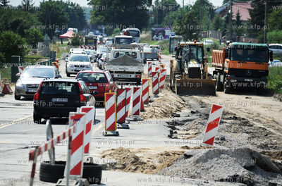 Gdansk. Budowa ulicy Nowej Lodzkiej oraz nowej lini...