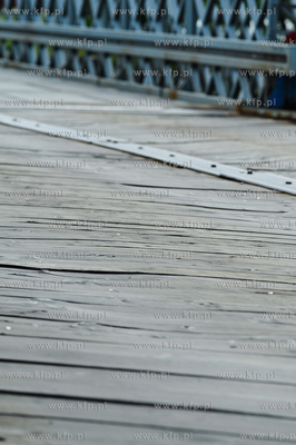 Gdansk Sobieszewo. Most Pontonowy na Martwej Wisle...