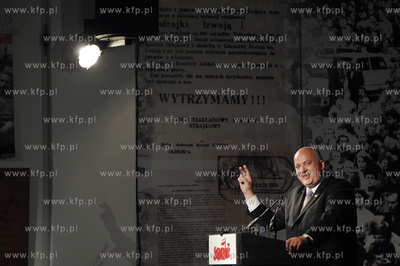 Gdansk. stocznia Gdanska. Historyczna sala BHP. Spotkanie...